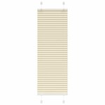 VIDAXL Store plisse creme 40x100 cm largeur du tissu 39,4 cm polyester
