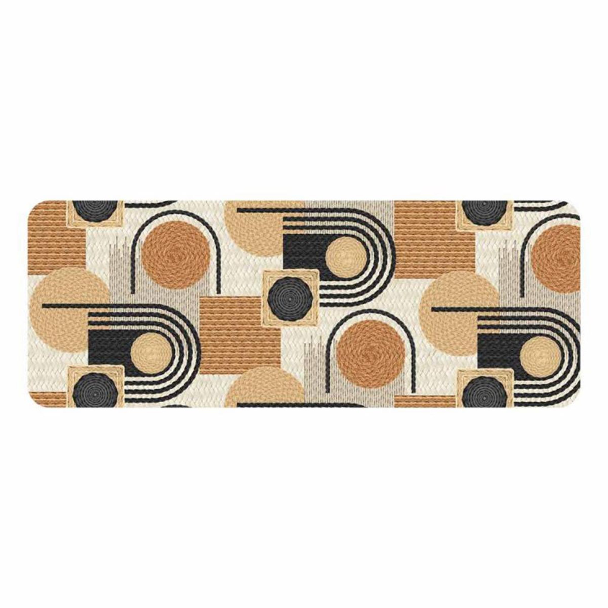 Douceur d'Intérieur Tapis déco imprimé  rondipop  45x120cm noir
