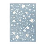 Paris Prix Tapis de Chambre Enfant Étoiles  Tamworth  Bleu. Coloris disponibles : Bleu
