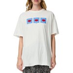 Pieces T Shirt  Femme Pieces Jonlyn. Coloris disponibles : Blanc