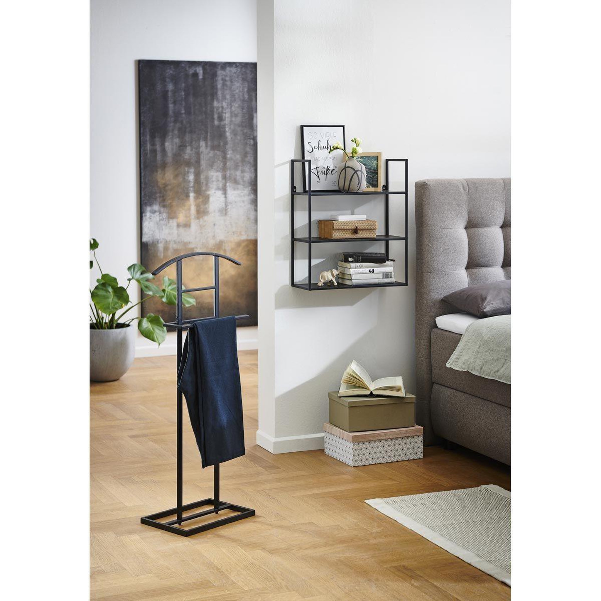 Voir la diapositive 4 : Paris Prix Valet de chambre en métal  lanida  101cm noir