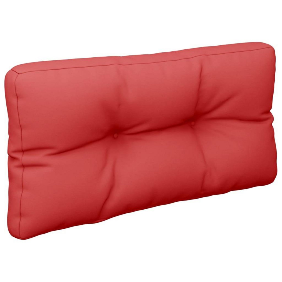 VIDAXL Coussin de palette rouge 80x40x12 cm tissu