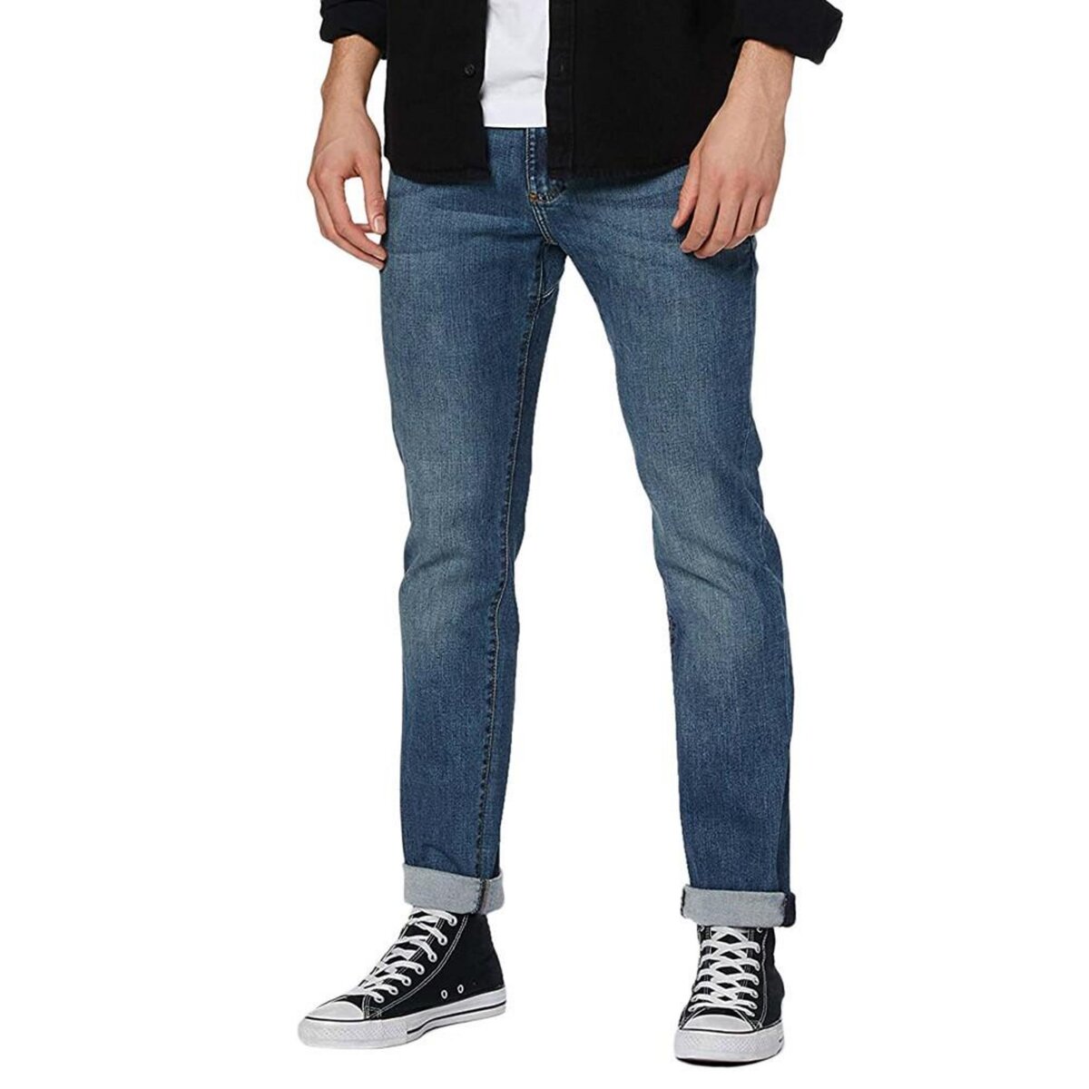 Jean skinny hotsell bleu homme