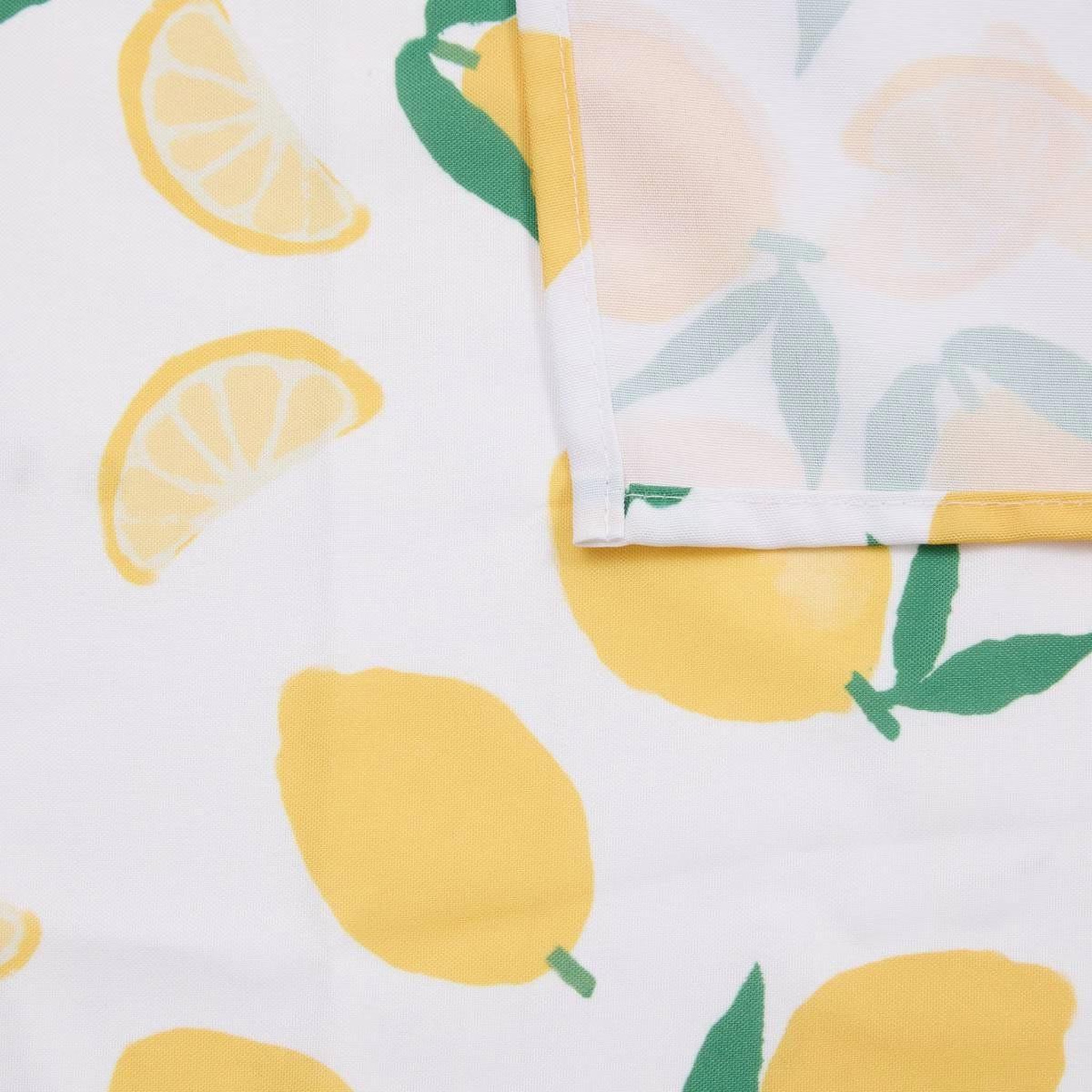 Voir la diapositive 2 : ATMOSPHERA Nappe antitache imprimé  fruity  140x240cm jaune