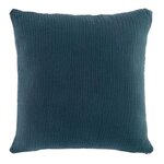 Paris Prix Coussin Déco Uni  Angelia  40x40cm Bleu Marine