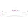 Voir la diapositive 6 : VIDAXL Dessus de table Ø50x2,5 cm Bois de pin massif
