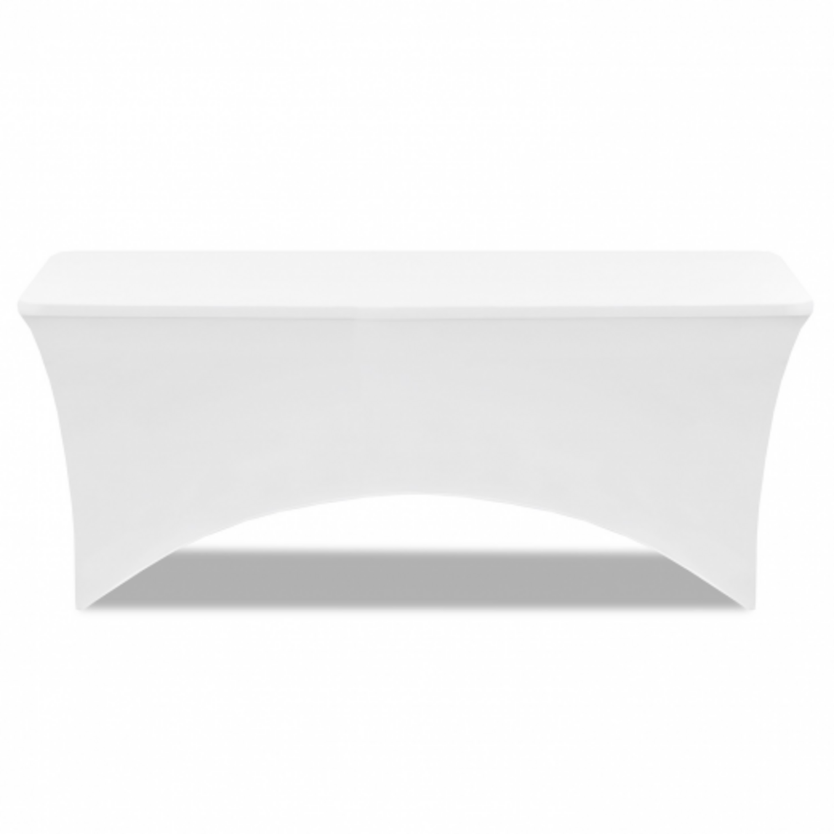 ID MARKET Housse blanche pour table pliante 180 CM