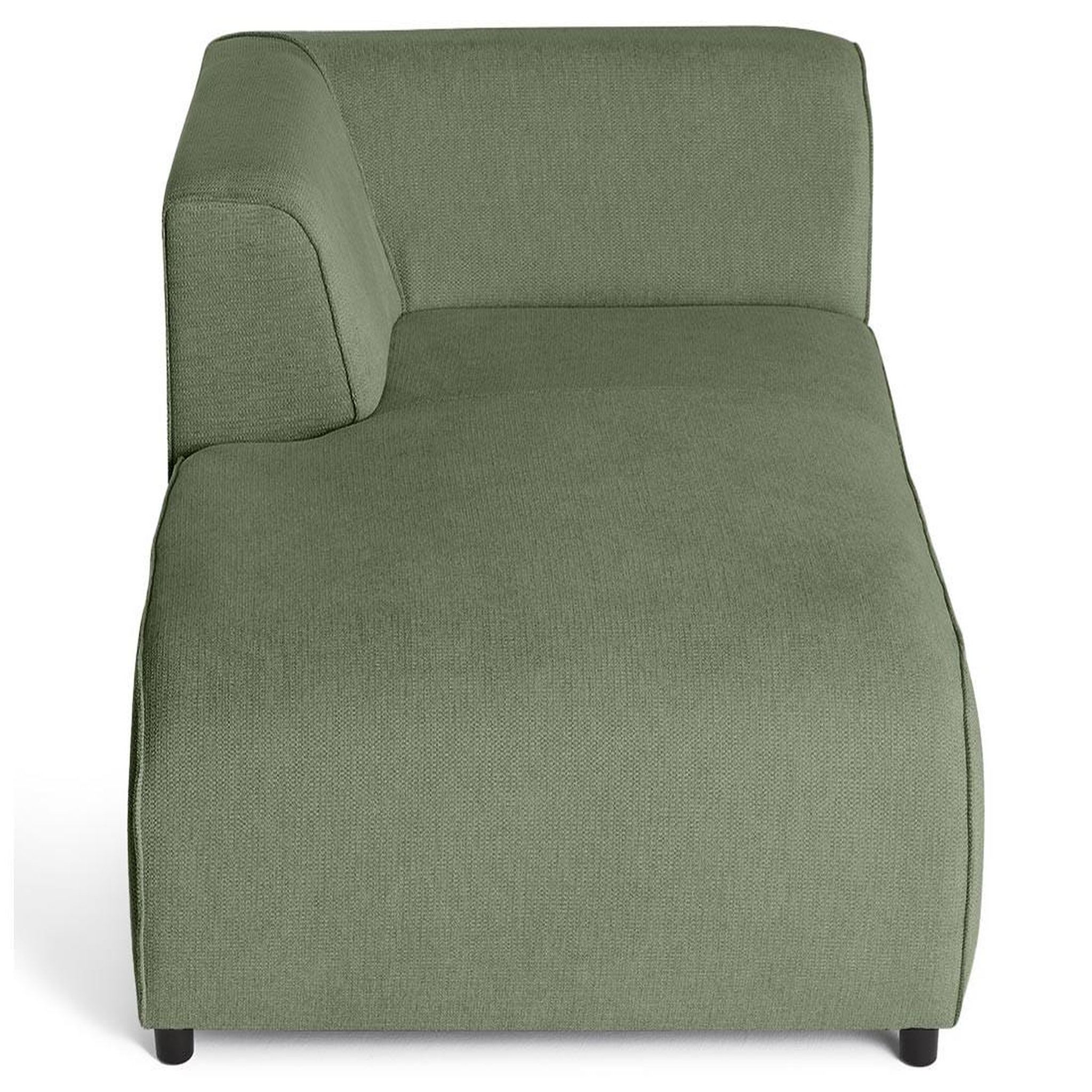 Voir la diapositive 3 : LISA DESIGN Suaro - module d'assise méridienne gauche en tissu texturé