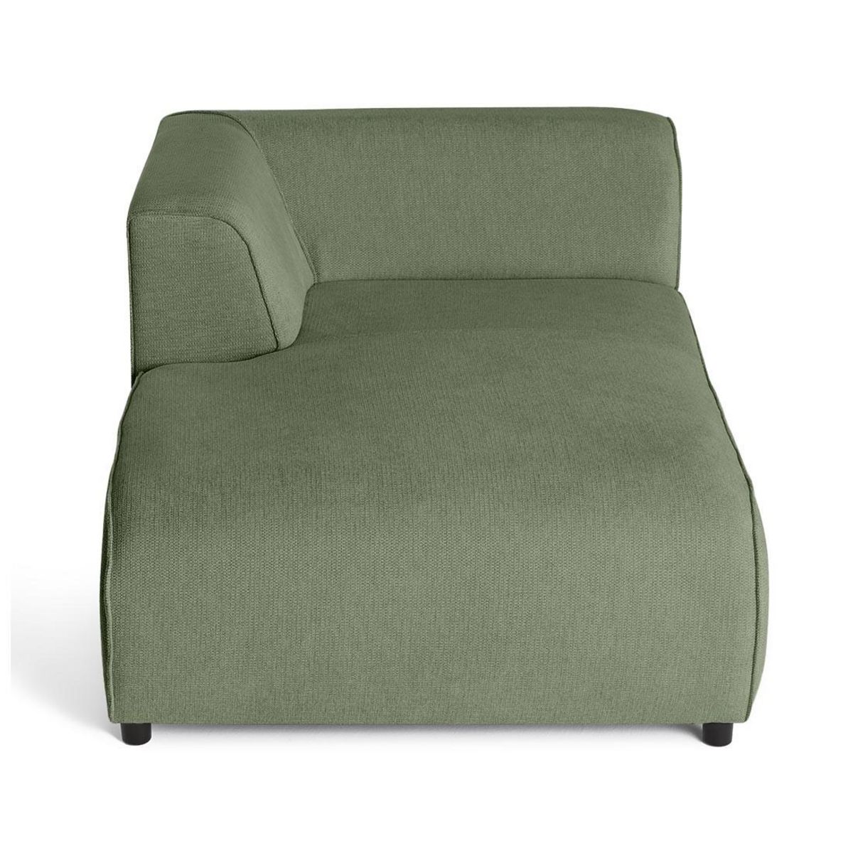 LISA DESIGN Suaro - module d'assise méridienne gauche en tissu texturé