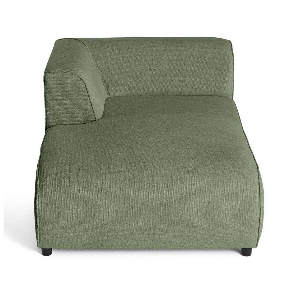 LISA DESIGN Suaro - module d'assise méridienne gauche en tissu texturé