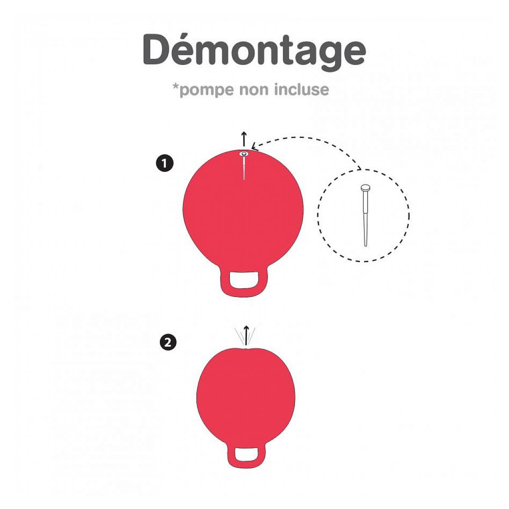 Voir la diapositive 4 : LUDI Ballon sauteur xxl rouge