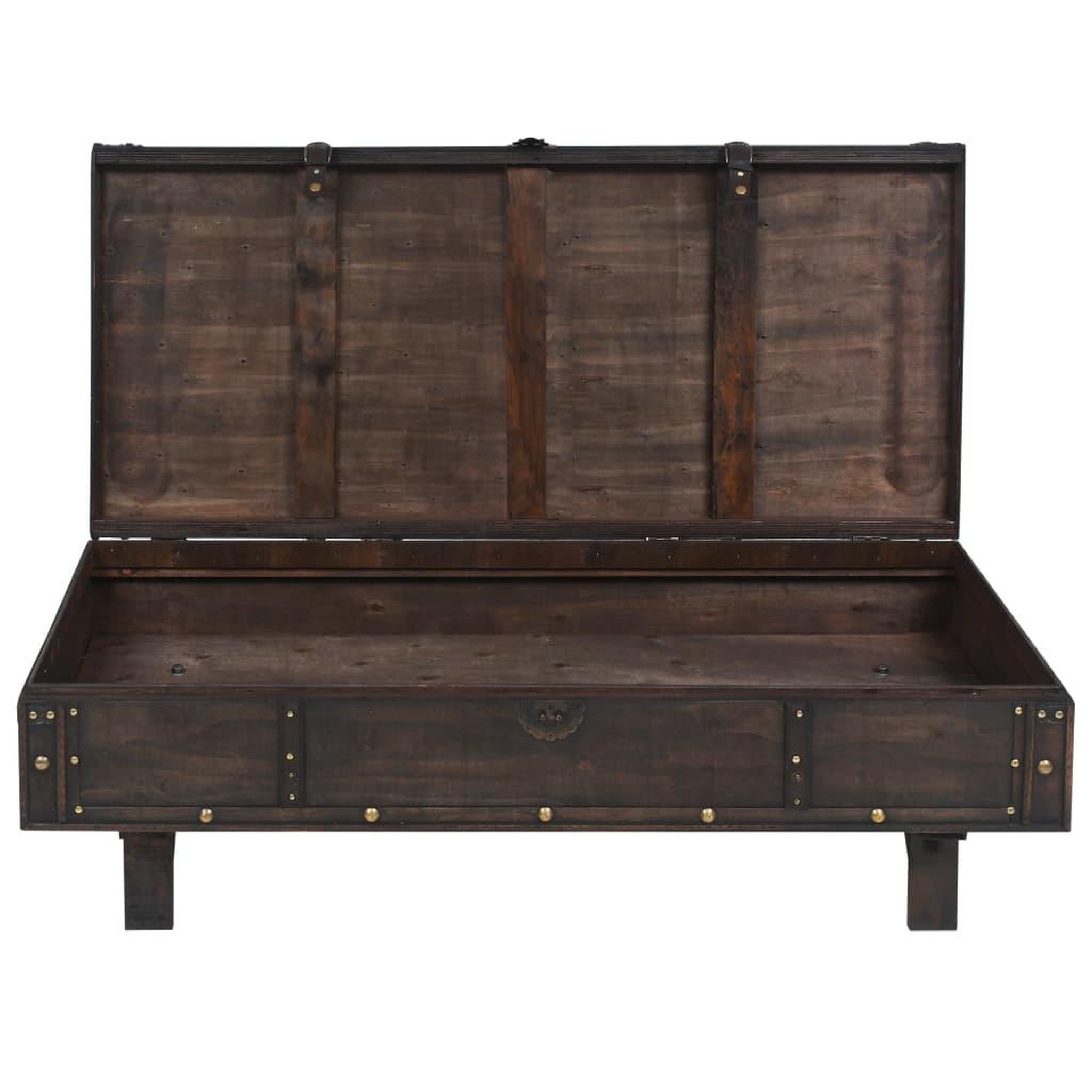 Voir la diapositive 4 : VIDAXL Table basse contreplaque style vintage 120x55x35 cm