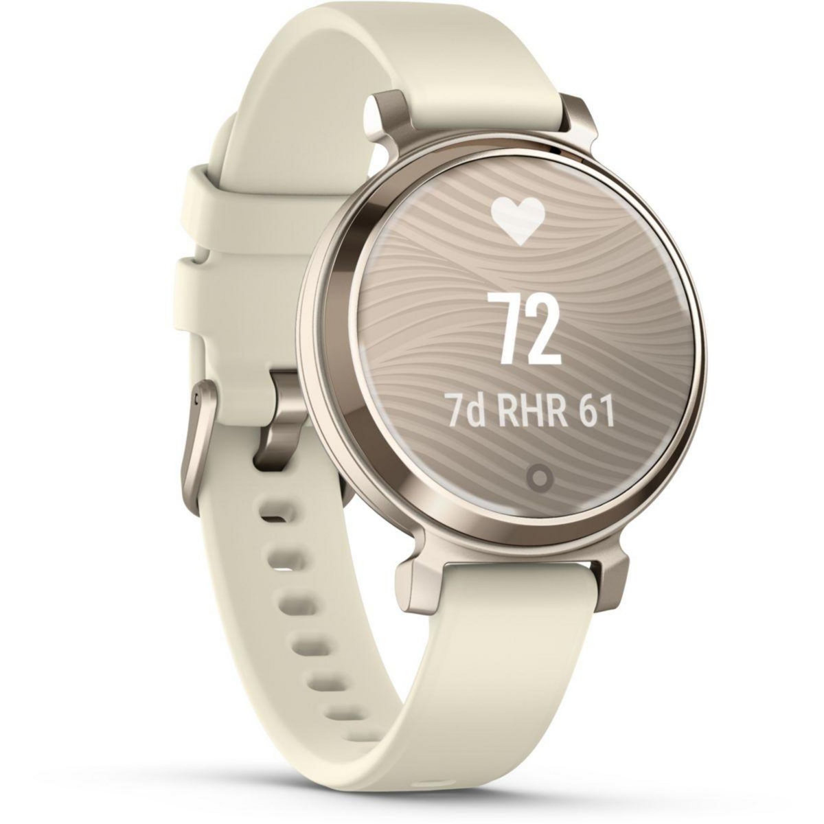GARMIN Tracker d'activité Lily 2 Cream Gold bracelet blanc coco