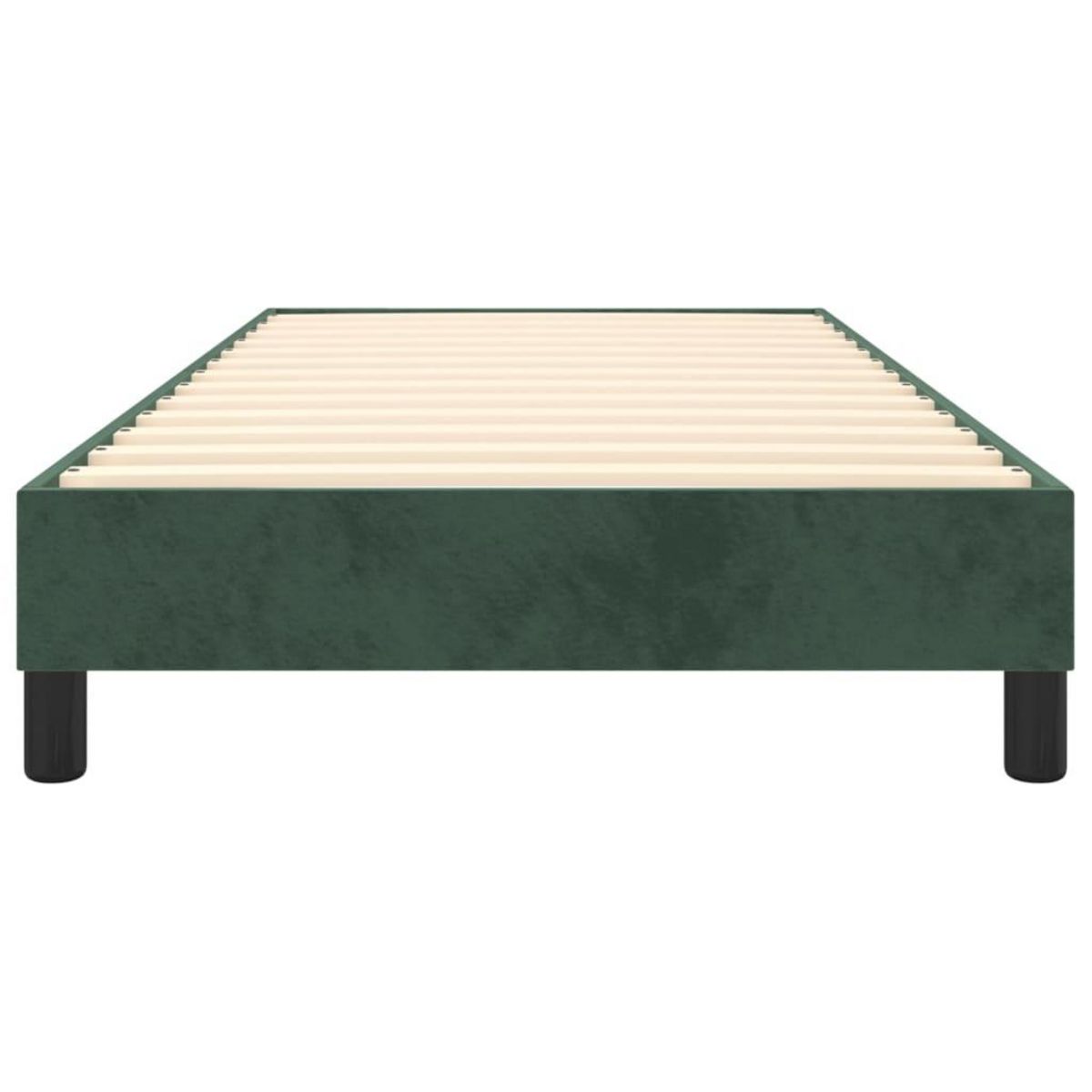 VIDAXL Cadre de lit sans matelas vert fonce 90x190 cm velours