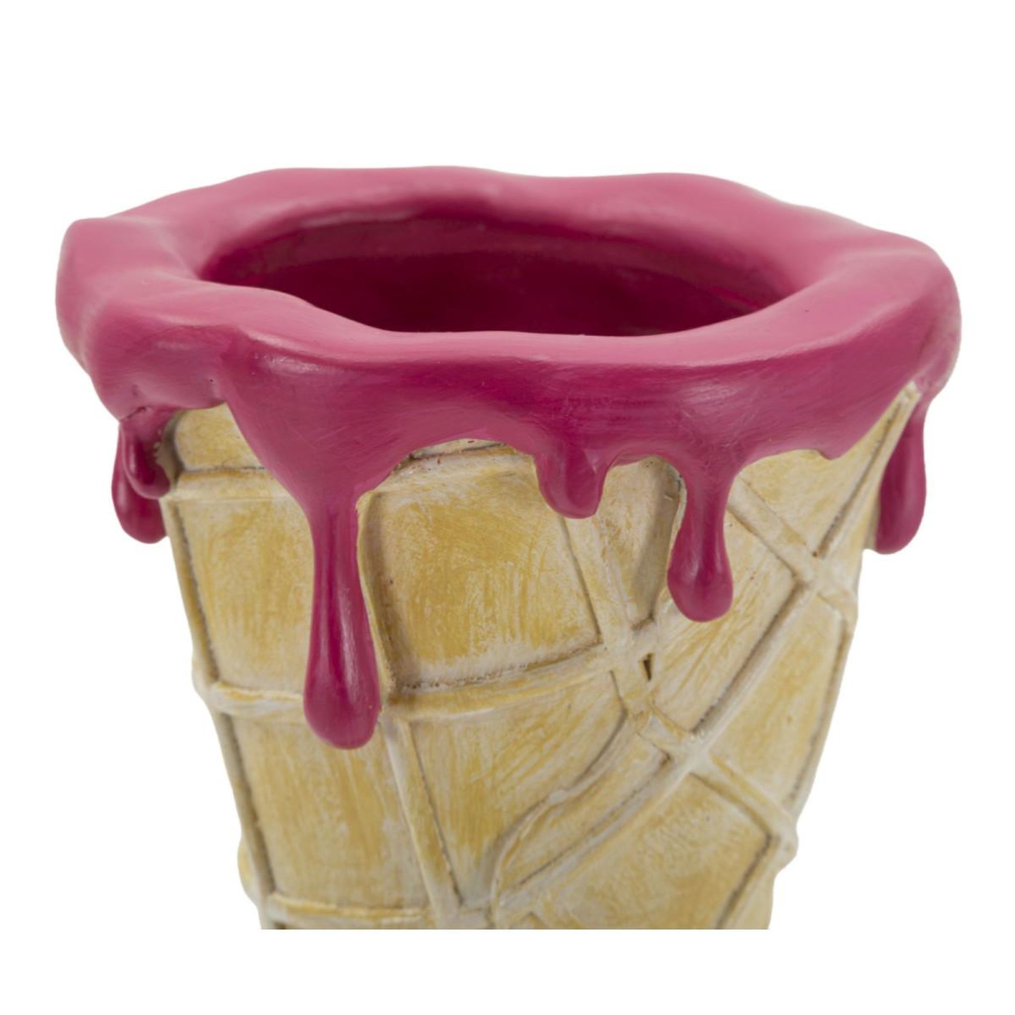 Voir la diapositive 6 : Paris Prix Vase déco en résine  cône  31cm or