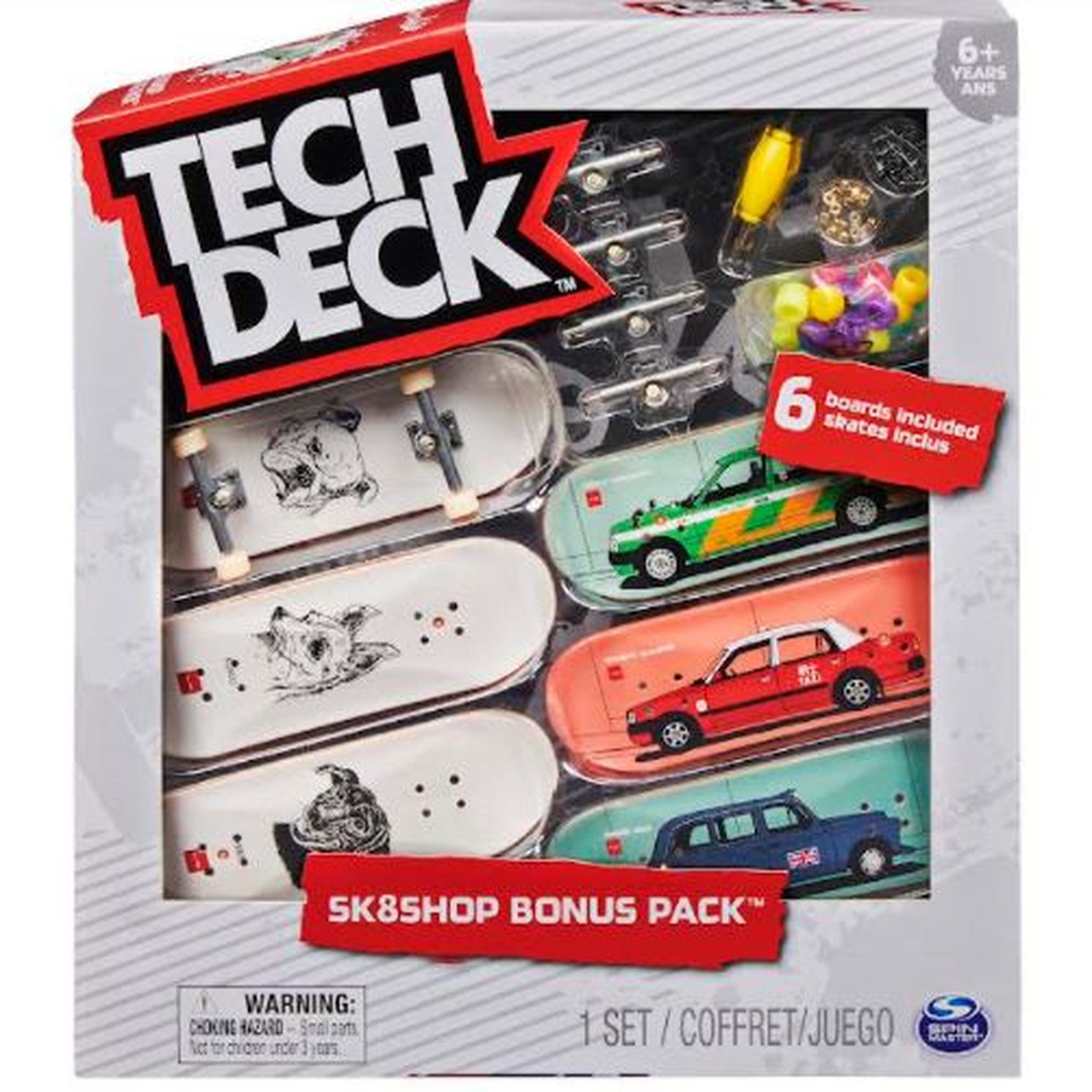 Voir la diapositive 1 : SPIN MASTER Miniature - Skate Shop bonus pack Tech deck Animal / Voiture