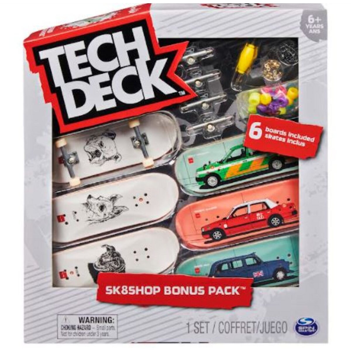 SPIN MASTER Tech Deck Pack de 4 patins à doigts Ultra Dlx