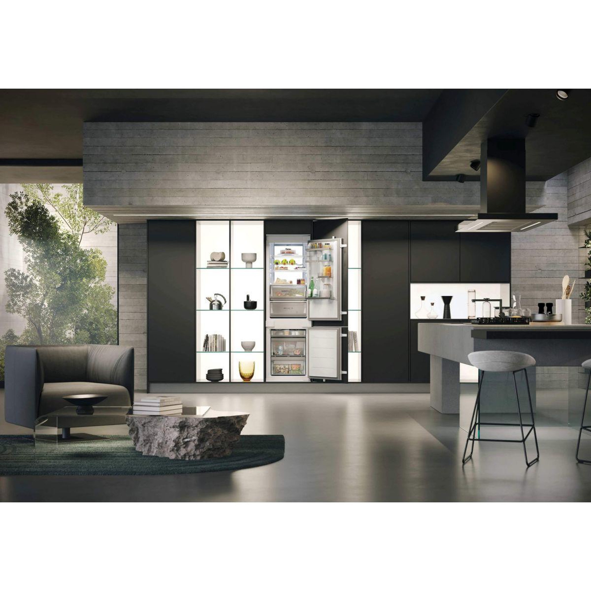 Voir la diapositive 5 : HAIER Réfrigérateur combiné encastrable hbw7518c