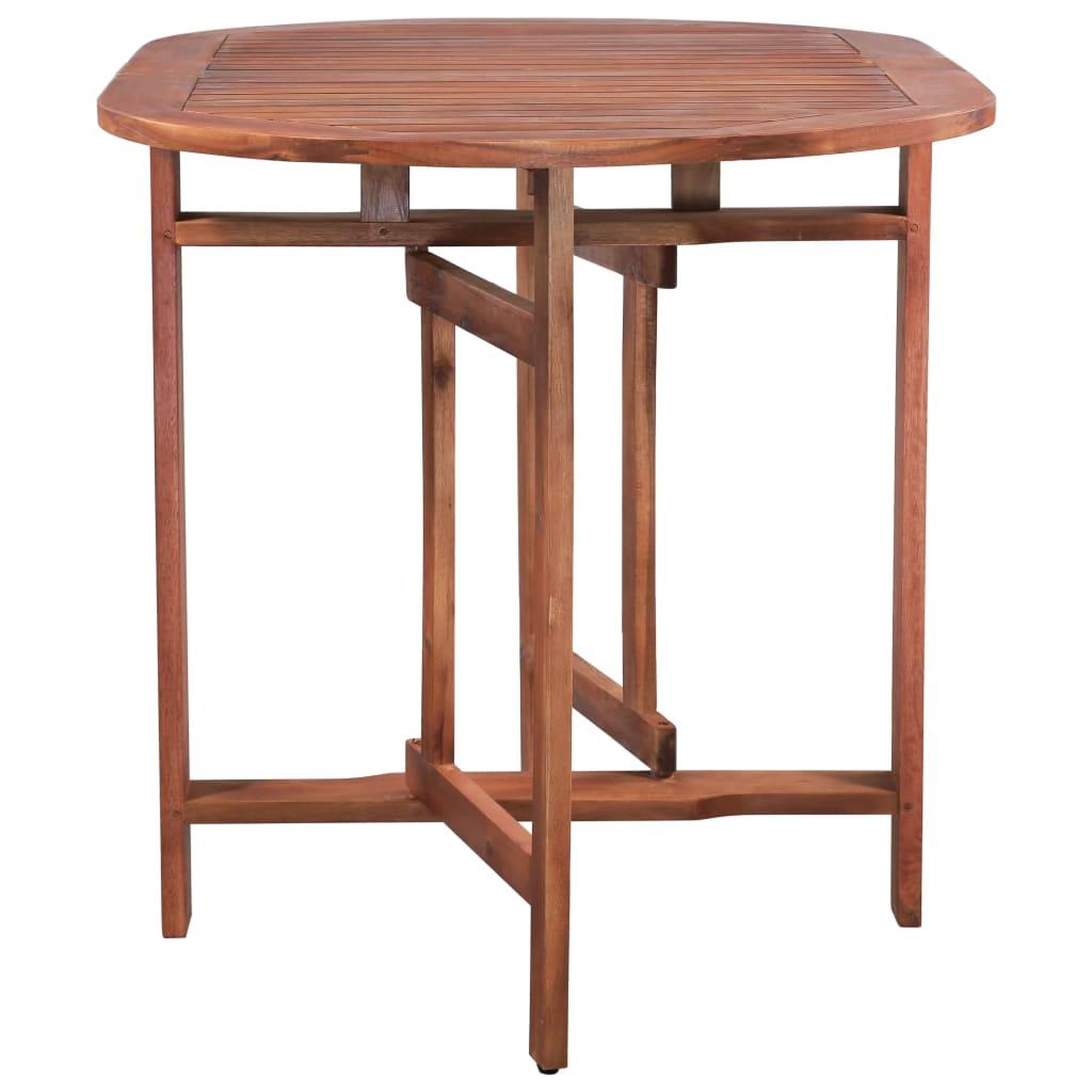 Voir la diapositive 4 : VIDAXL Table de jardin 120x70x74 cm bois d'acacia massif