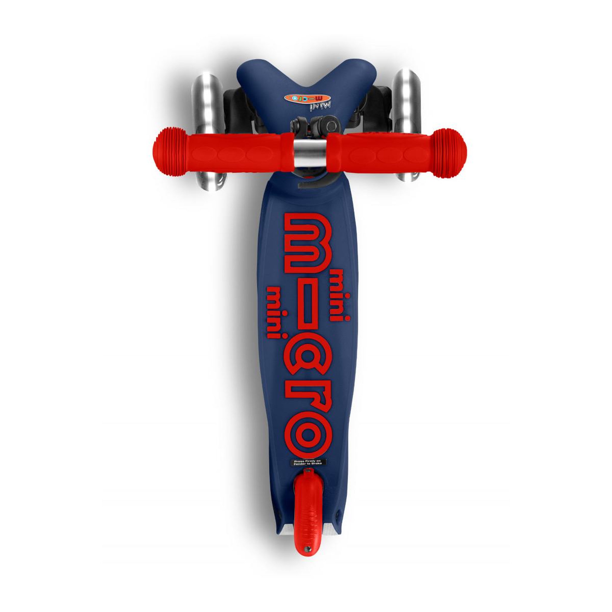 Voir la diapositive 4 : Micro Trottinette  Mini  Deluxe LED - Bleu Marine