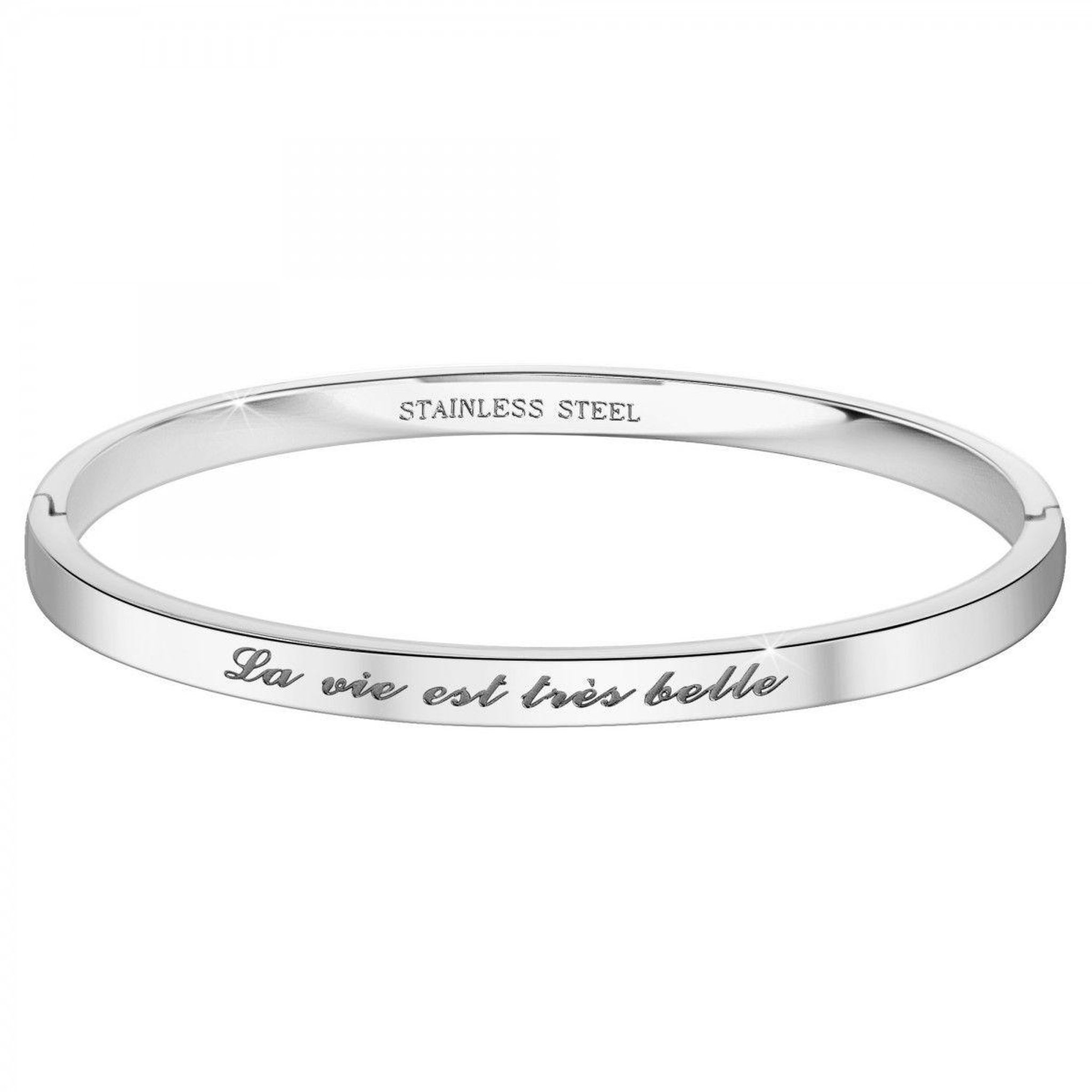 SC CRYSTAL La vie est très belle - Bracelet SC Crystal en Acier Rhodié argenté