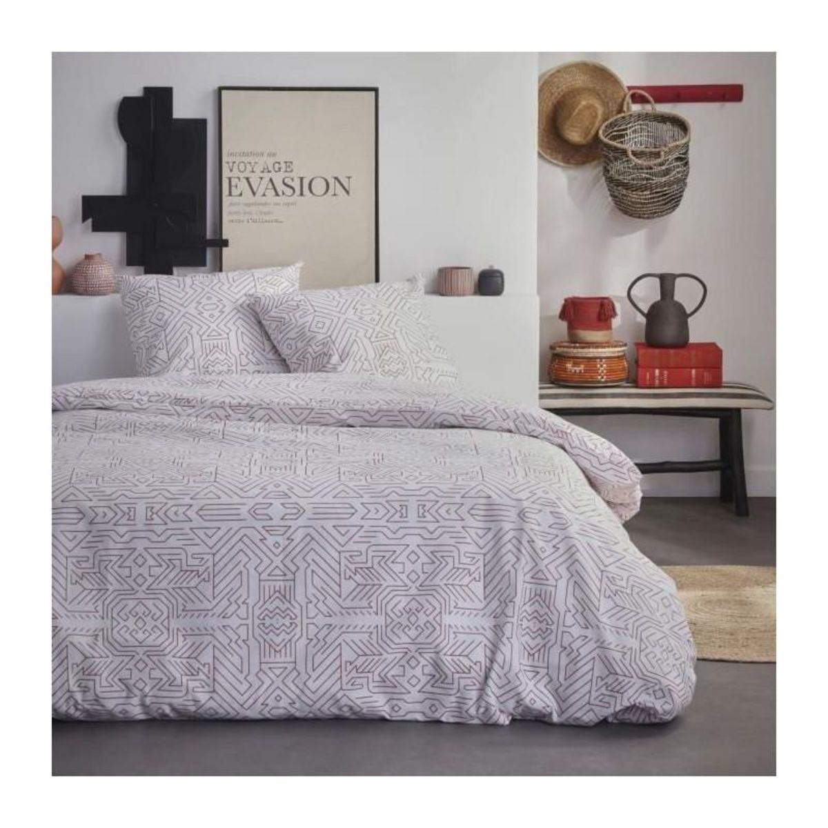 Today Parure de lit 2 personnes - TODAY - Crazy 7.5 - 220 x 240 cm - Imprimé