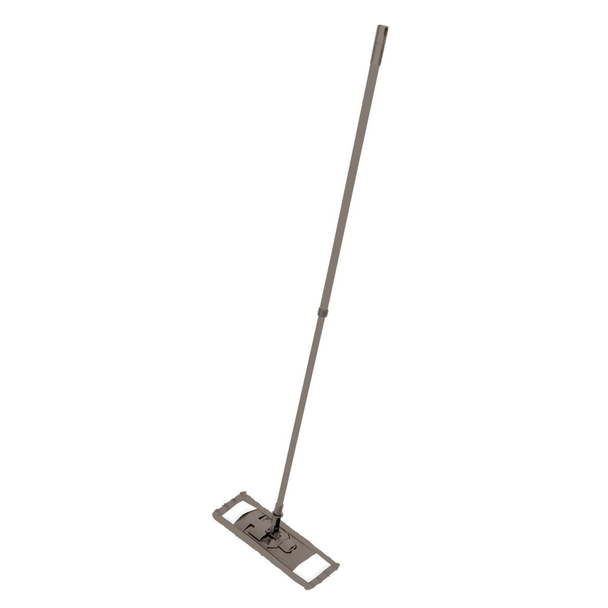 HOMEA Balai microfibre  manche télescopique  130cm taupe