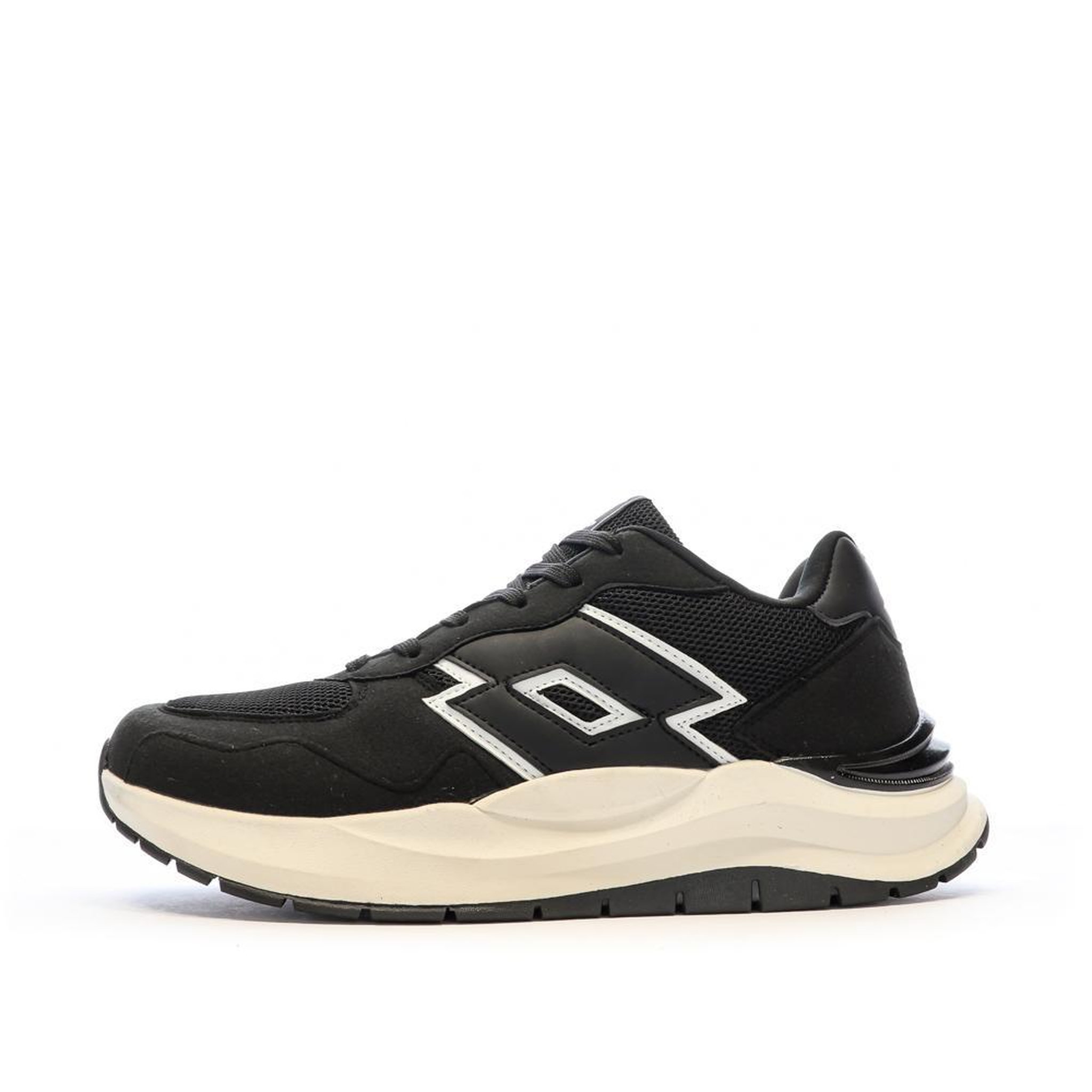 Voir la diapositive 1 : LOTTO Baskets Noire/Blanche Homme Lotto Twenty6