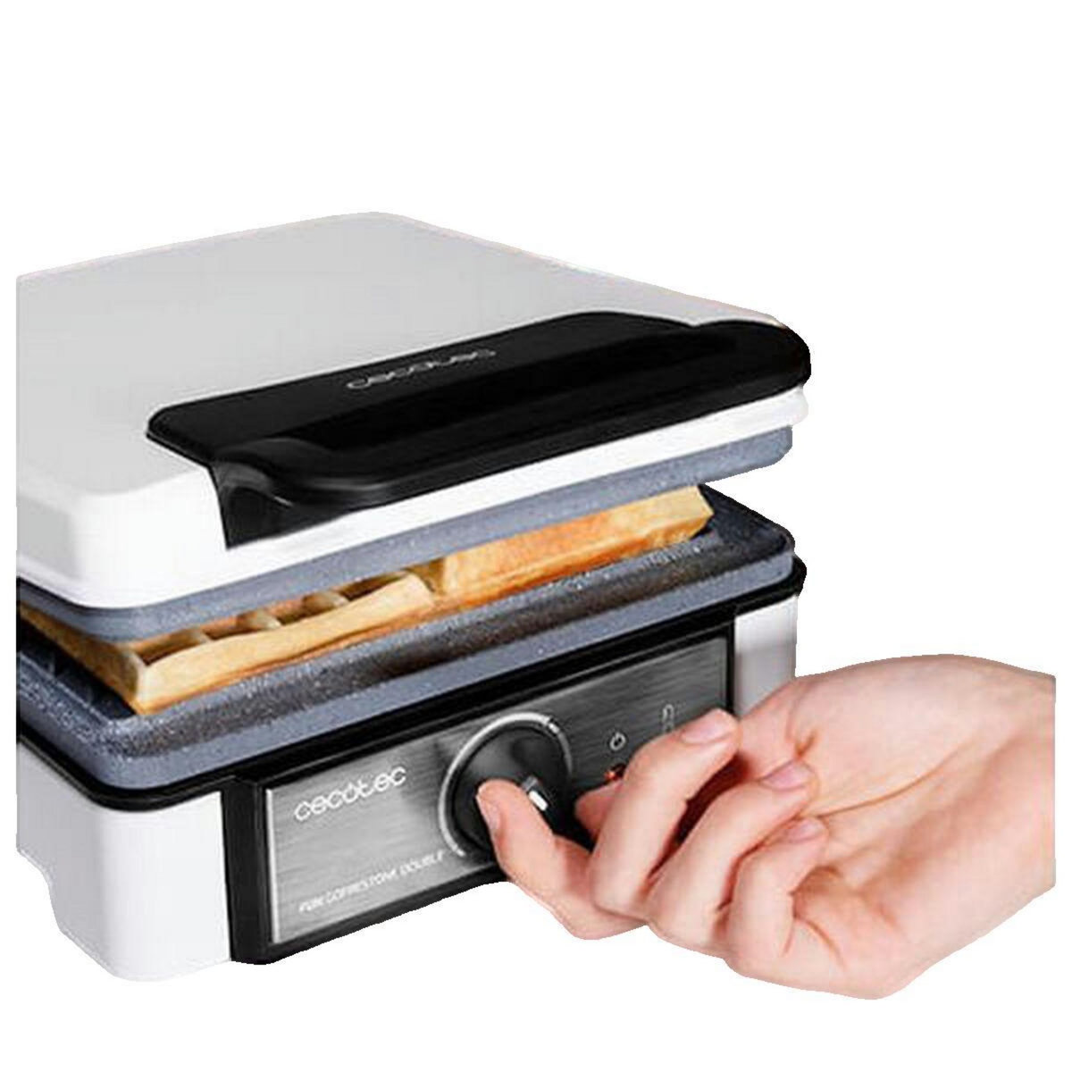 CECOTEC Gaufrier Cecotec Fun Gofrestone Double 2 gaufres