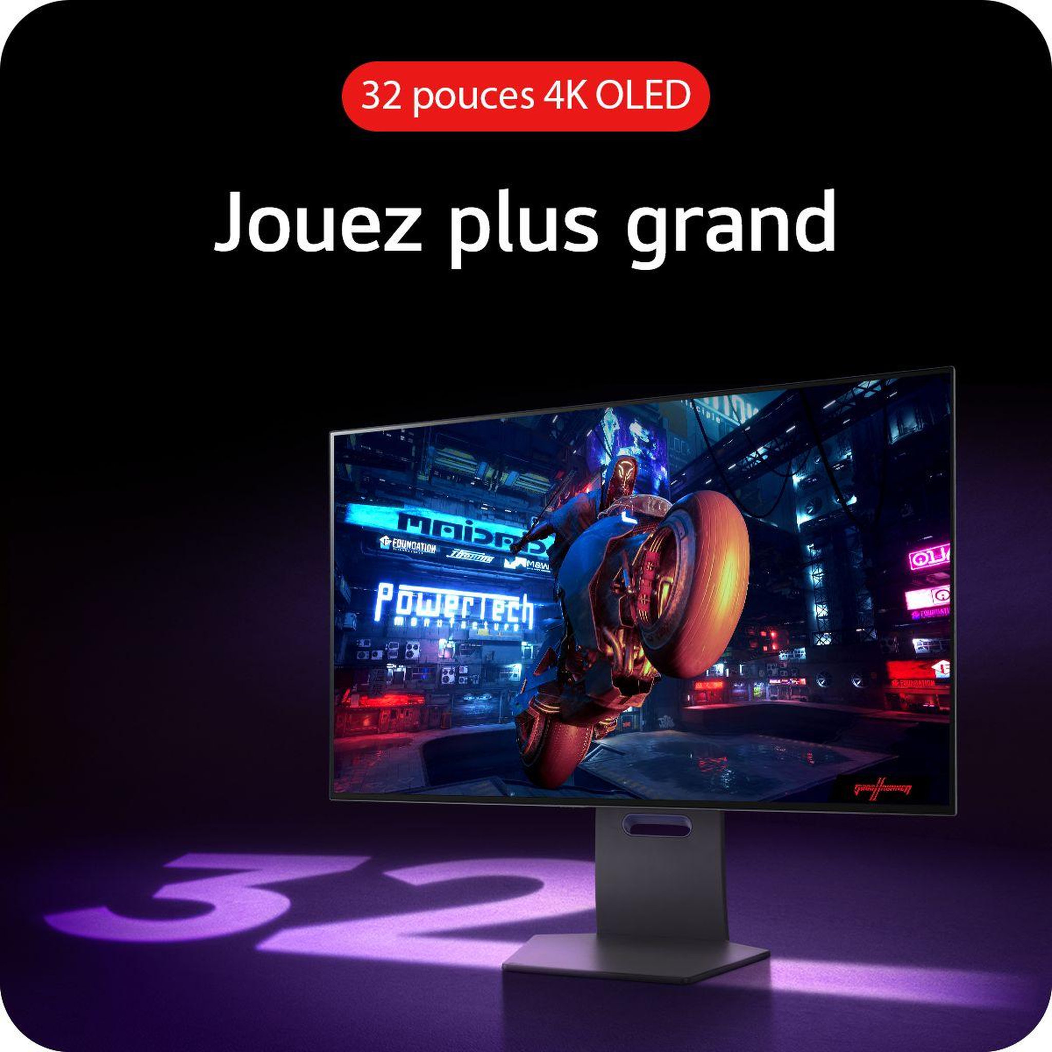 Voir la diapositive 4 : LG Ecran pc gamer ultragear 32gs95uv 32  4k 240hz oled hdr true black 400 hdmi 2.1 amd freesync & g-sync