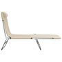 Voir la diapositive 5 : VIDAXL Chaises longues pliables lot de 2 crème textilène et acier
