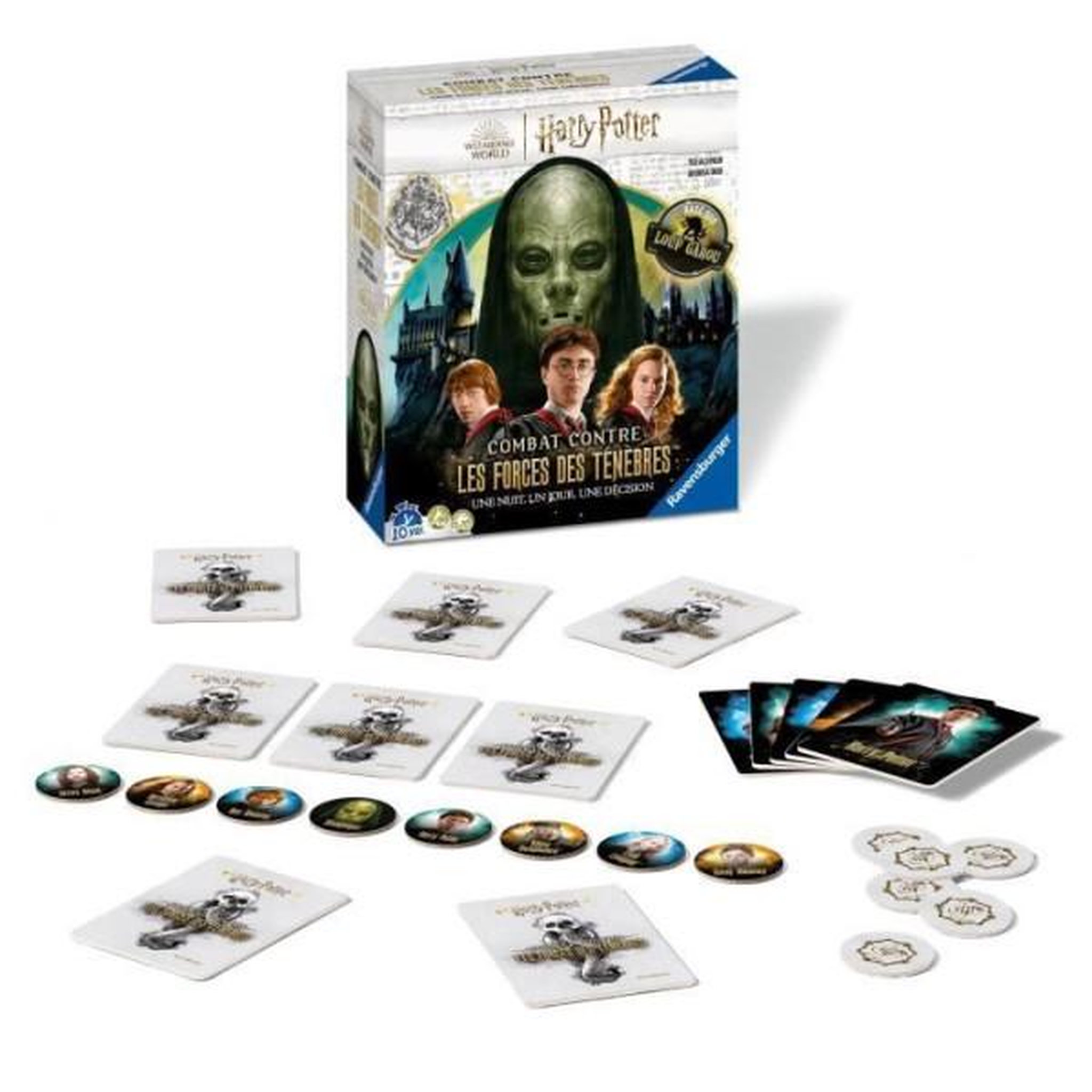 Voir la diapositive 2 : RAVENSBURGER Jeux de société harry potter combat contre les forces de ténebres, basé sur le jeu loup-garou, des 9 ans, ravensburger, 2735