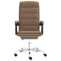 Voir la diapositive 3 : VIDAXL Fauteuil inclinable de bureau Marron Tissu