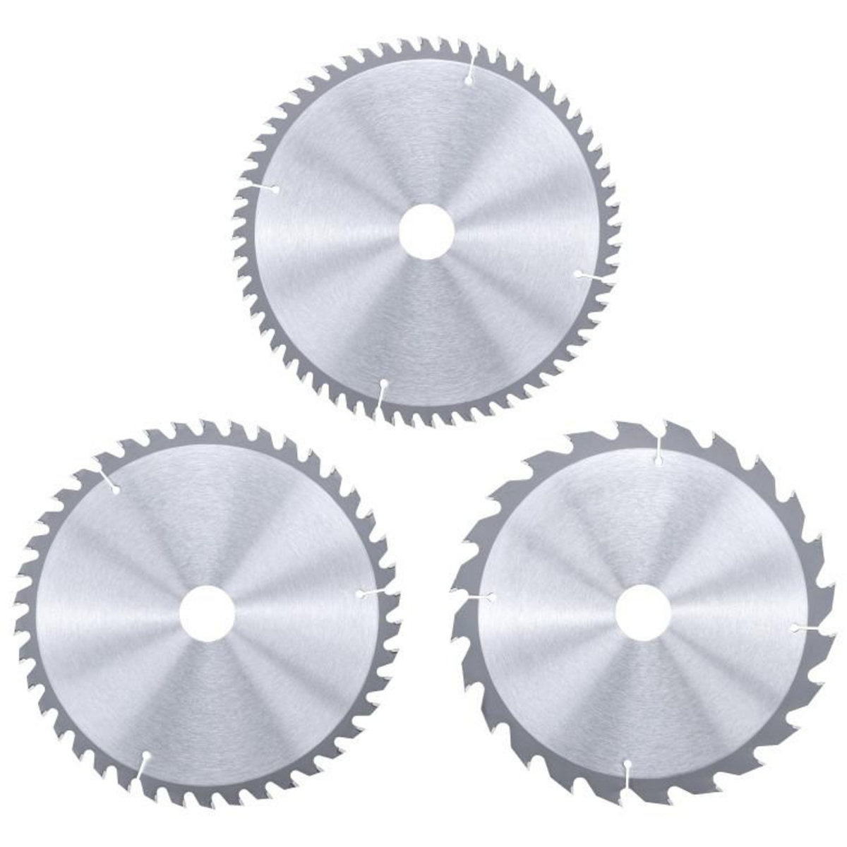 KWB Jeu de 3 lames de scie 210 x 30 x 2,5 mm