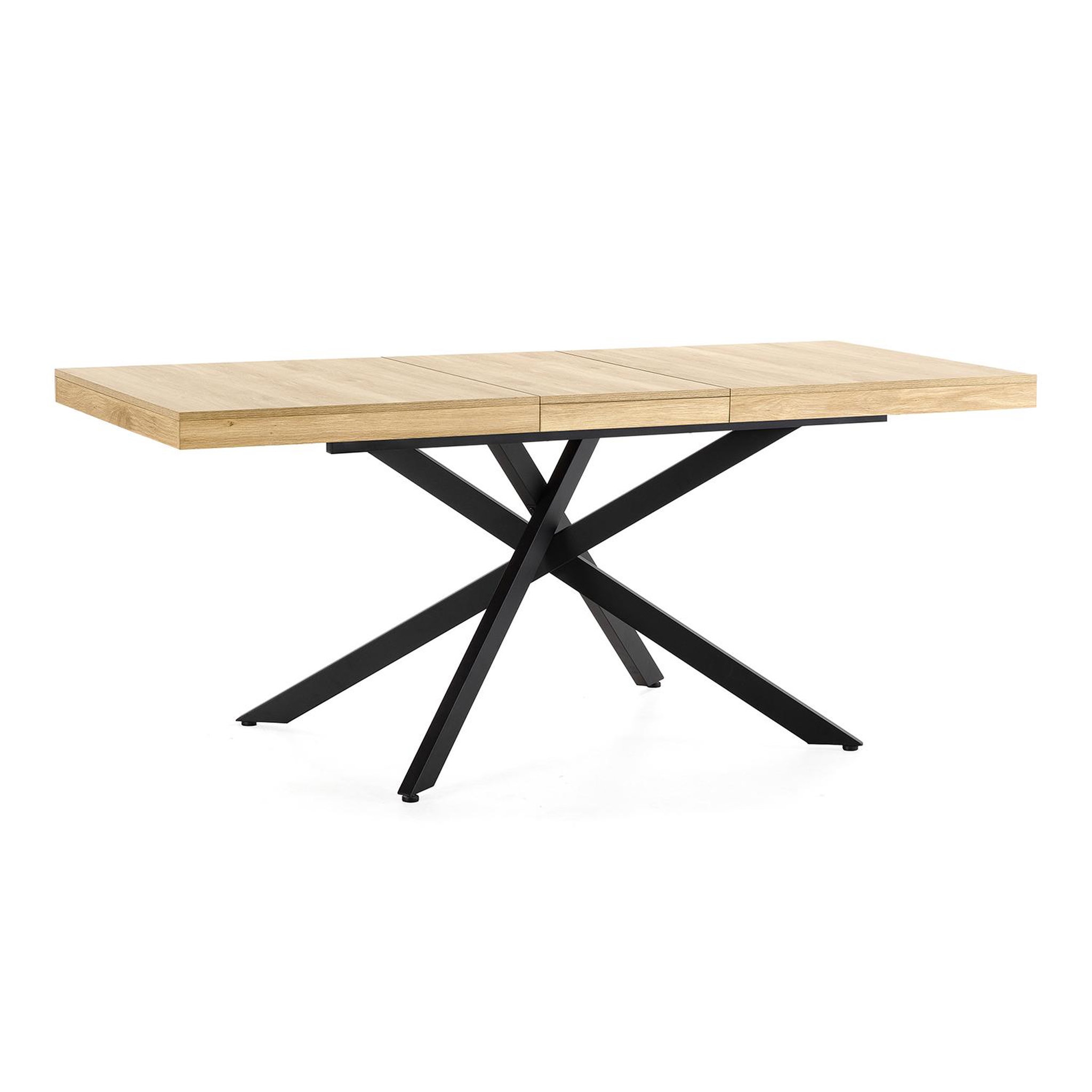 Voir la diapositive 4 : VS VENTA-STOCK Table de salle à manger extensible Palermo couleur chêne, 140-180 cm