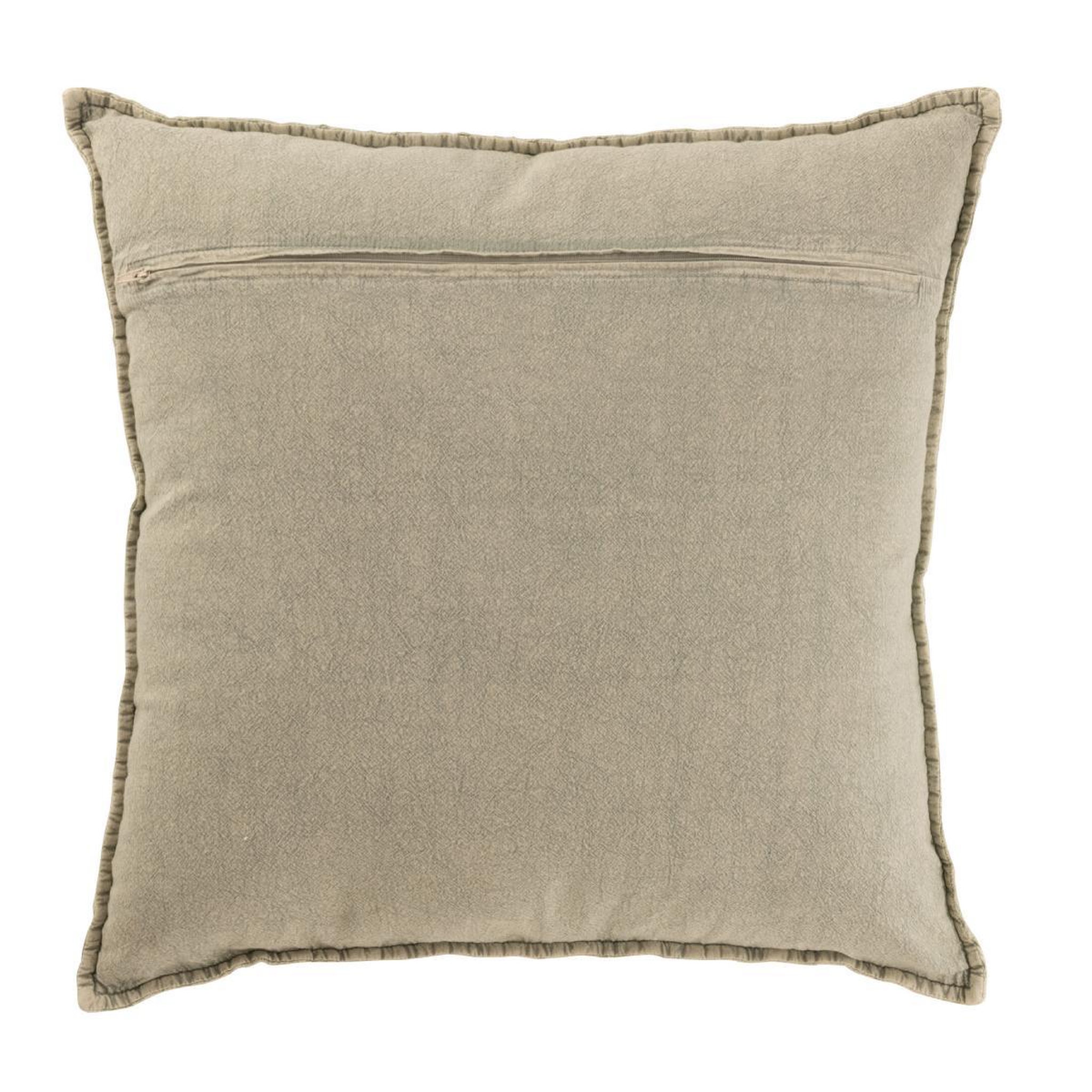 Voir la diapositive 2 : J-LINE Coussin déco imprimé  frost  50x50cm vert menthe