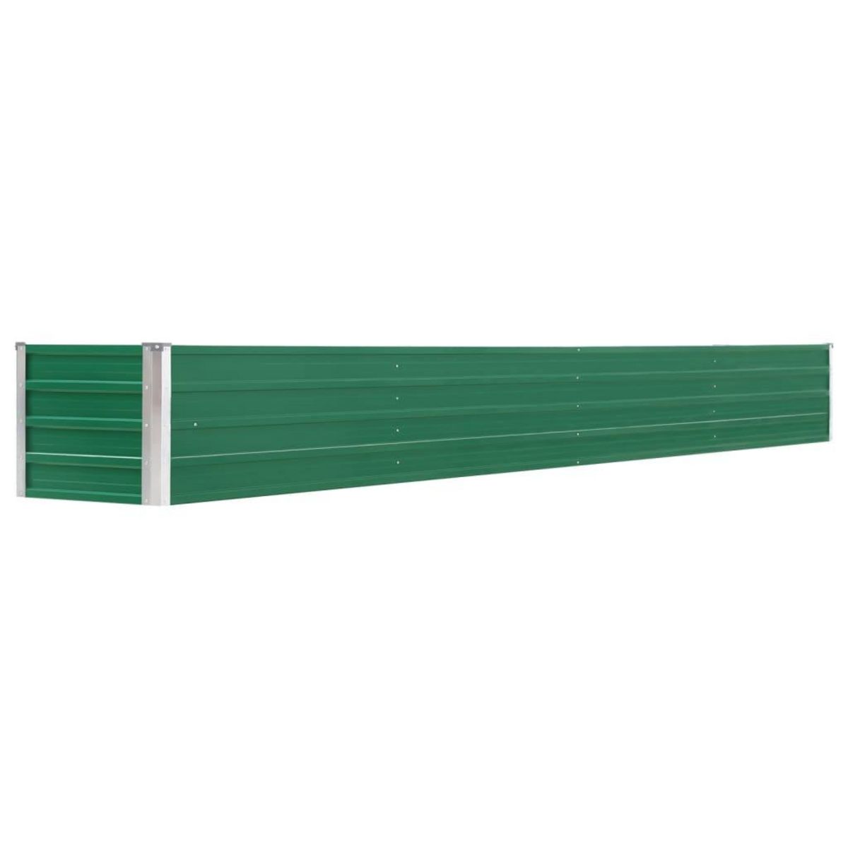 VIDAXL Lit sureleve de jardin Acier galvanise 320x40x45 cm Vert