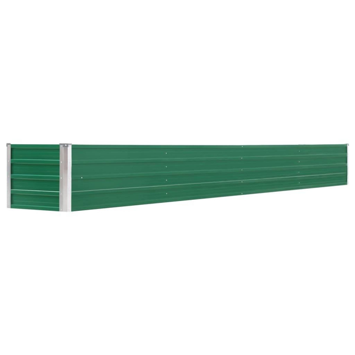 VIDAXL Lit sureleve de jardin Acier galvanise 320x40x45 cm Vert