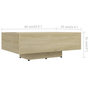 Voir la diapositive 6 : VIDAXL Table basse Chene sonoma 85x55x31 cm Bois d'ingenierie