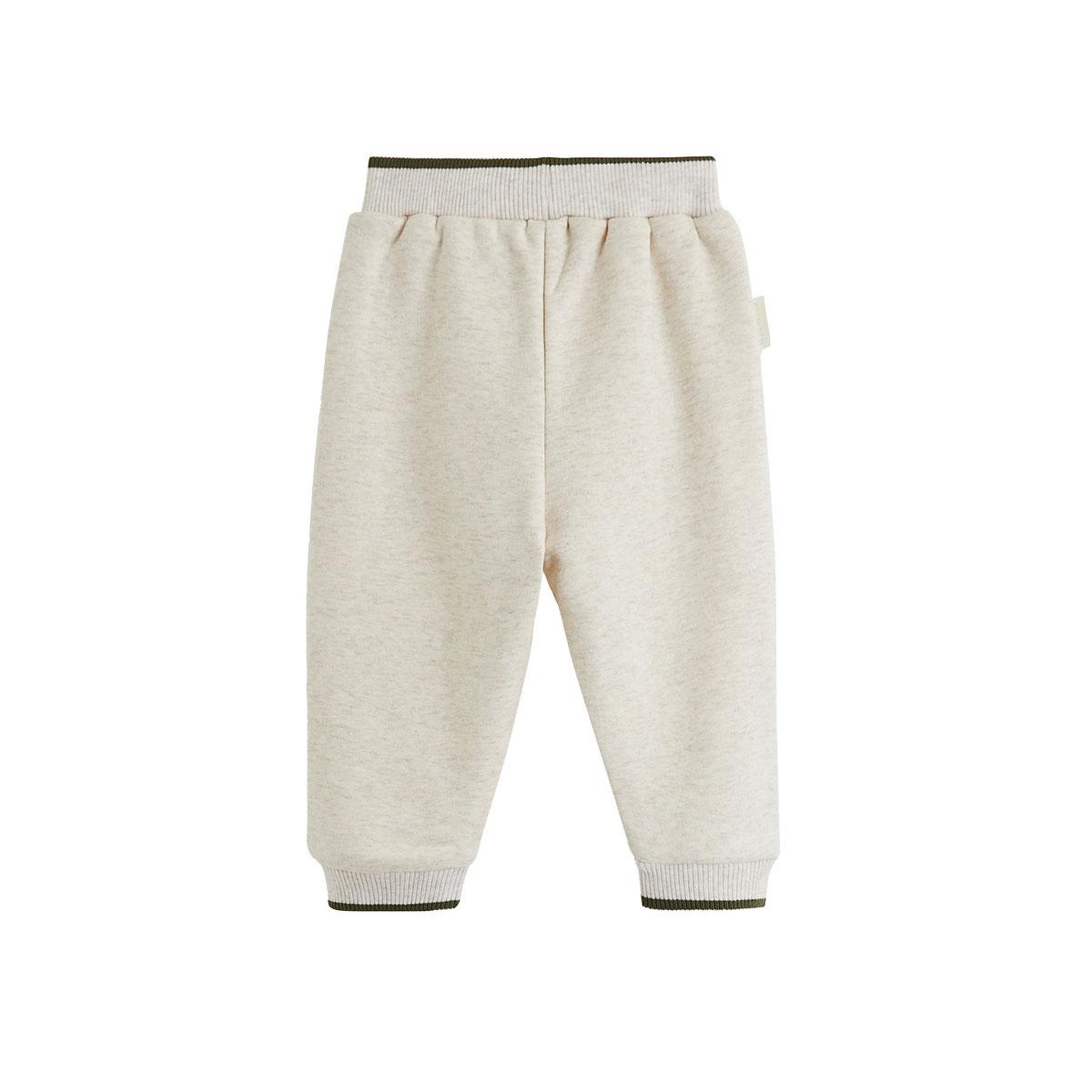 Voir la diapositive 2 : PETIT BEGUIN Pantalon bébé en molleton pistache