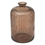 ATMOSPHERA Vase Design en Verre  Luz  23cm Marron