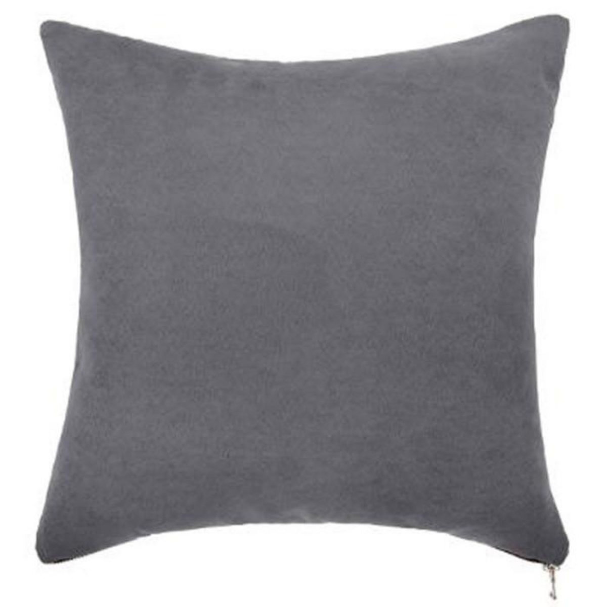 ATMOSPHERA Coussin Déco Carré  Zipper  40x40cm Gris