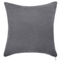 Voir la diapositive 2 : ATMOSPHERA Coussin Déco Carré  Zipper  40x40cm Gris