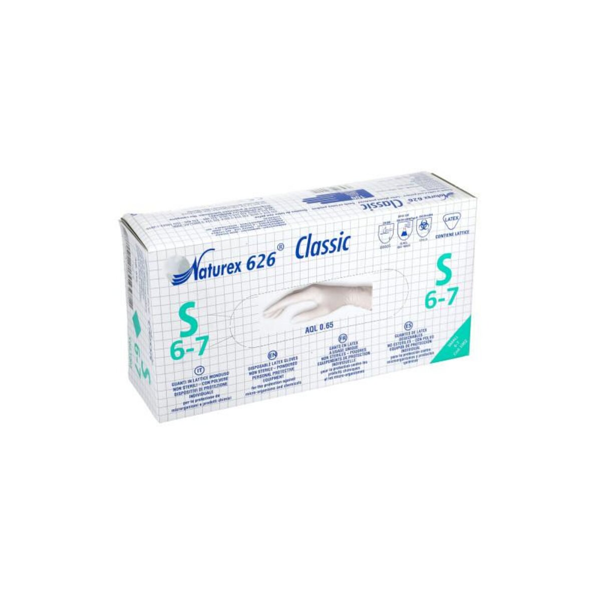 NOTRE SELECTION Boîte de 100 gants en latex poudrés blanc TS (6 7) NOTRE SELECTION 88825200 TS