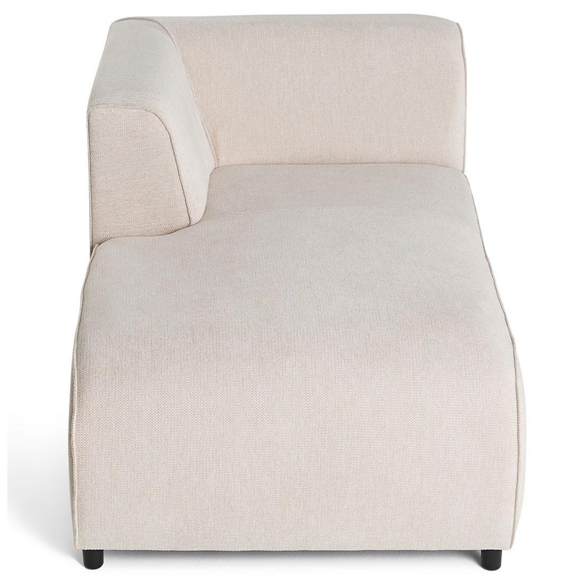 Voir la diapositive 3 : LISA DESIGN Suaro - module d'assise méridienne gauche en tissu texturé