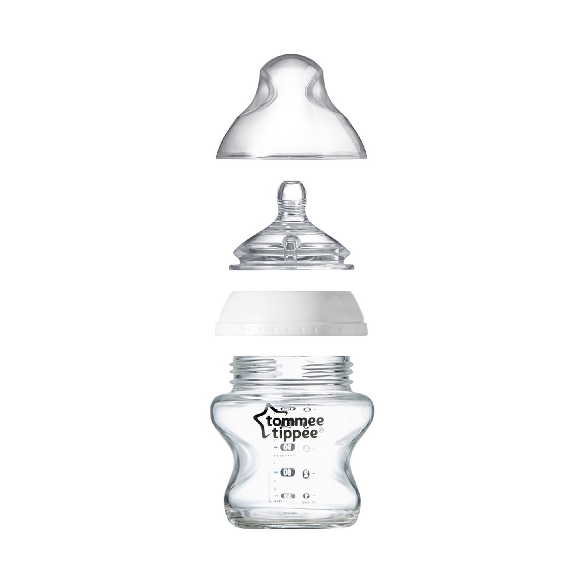 Voir la diapositive 2 : TOMMEE TIPPEE Biberon en verre 150ml Closer to Nature 