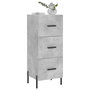 Voir la diapositive 3 : VIDAXL Buffet Gris beton 34,5x34x90 cm Bois d'ingenierie