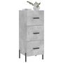 Voir la diapositive 3 : VIDAXL Buffet Gris beton 34,5x34x90 cm Bois d'ingenierie
