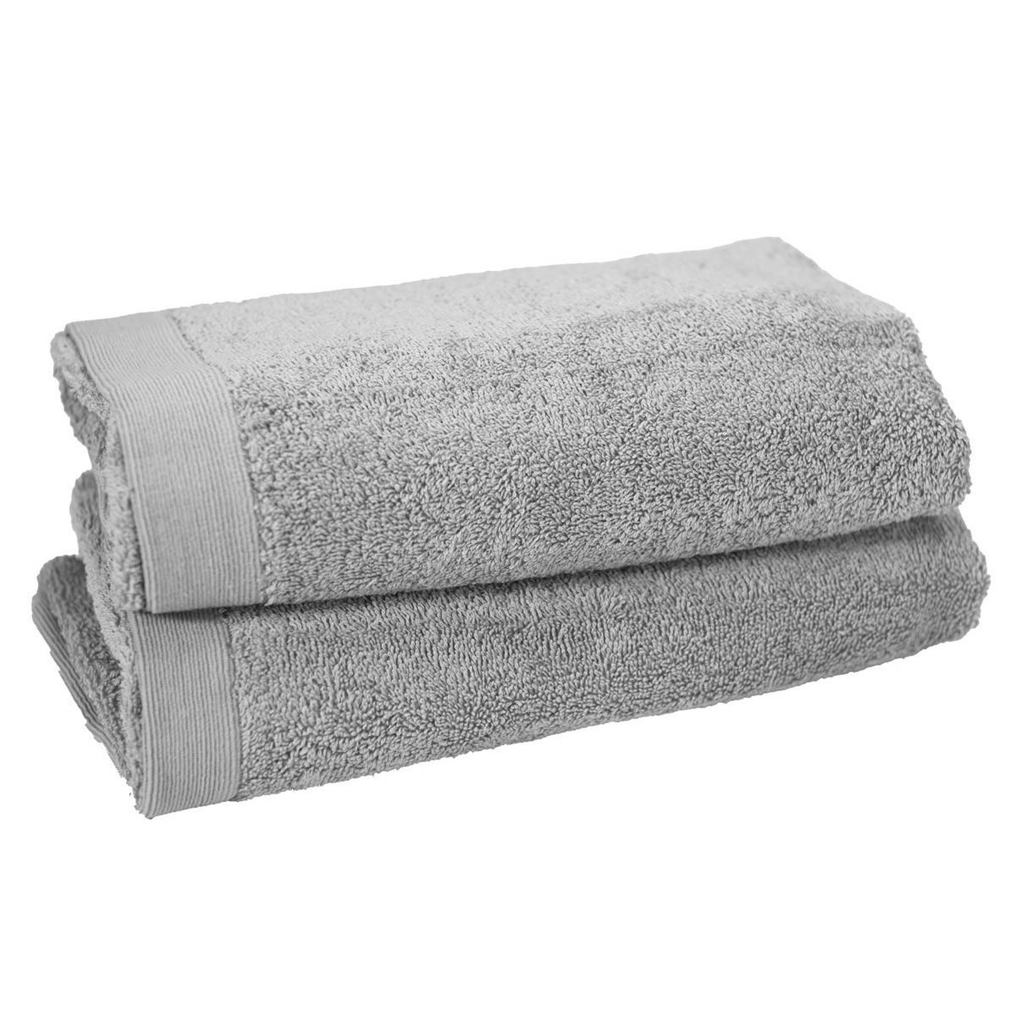 Sensei Maison Lot de 2 draps de bain 500 g/m² STUDIO - 70x130 cm. Coloris disponibles : Rose, Bleu, Marron, Gris, Vert, Blanc, Violet