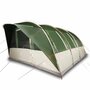 Voir la diapositive 4 : VIDAXL Tente de camping tunnel 7 personnes vert imperméable